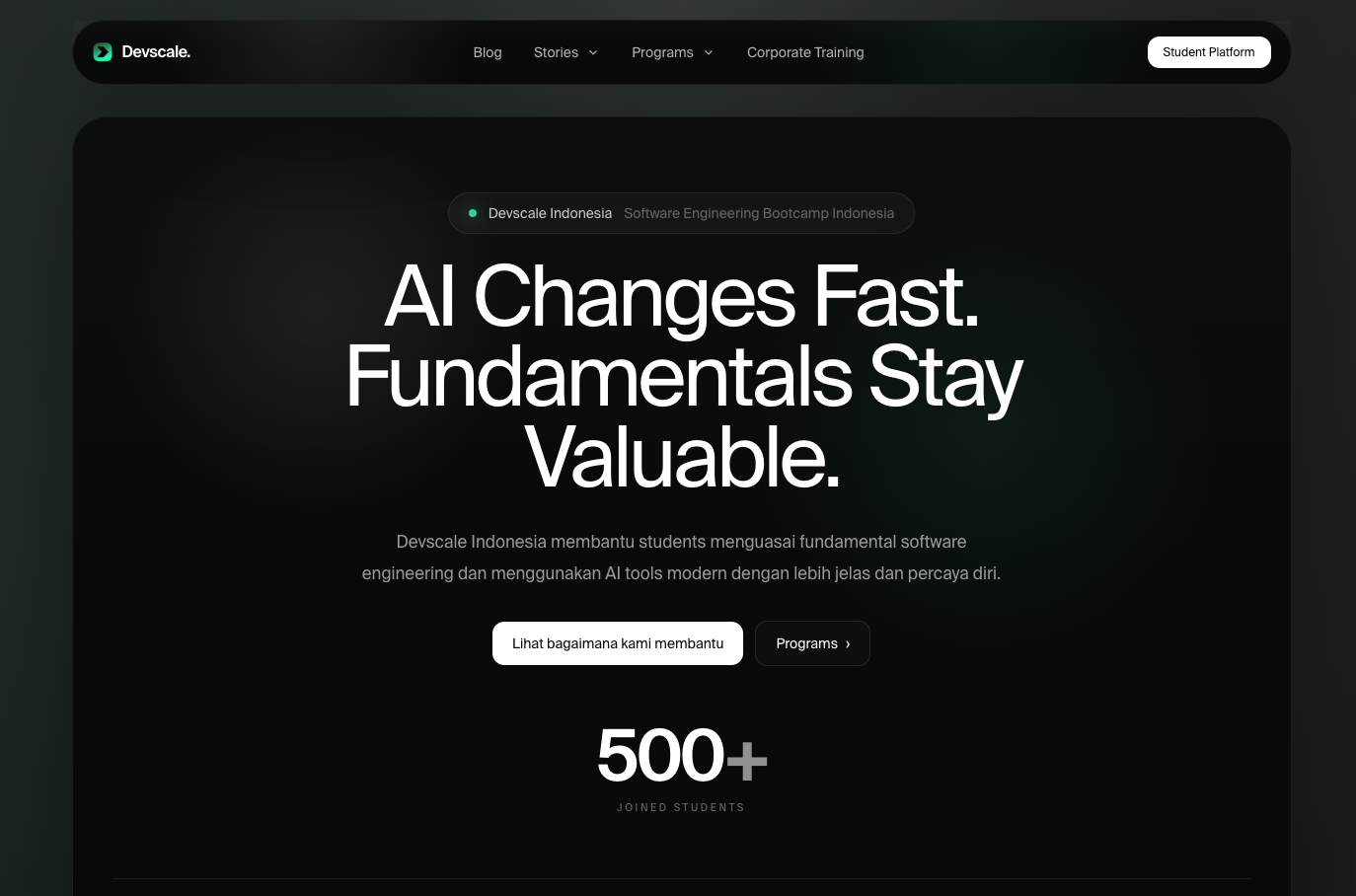 Devscale Indonesia screenshot 1